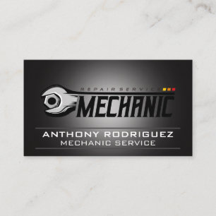 Mechanische Sleutel Auto Reparatie Fix Visitekaartje
