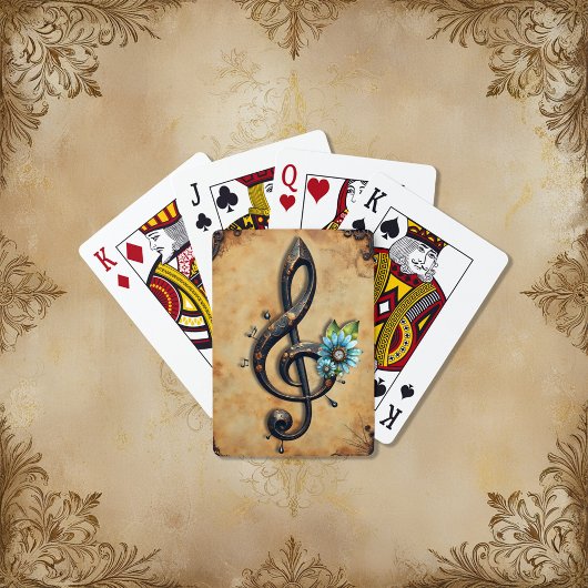 Mechanische sleutel pokerkaarten