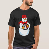 Mechanische sneeuwman t-shirt (Voorkant)