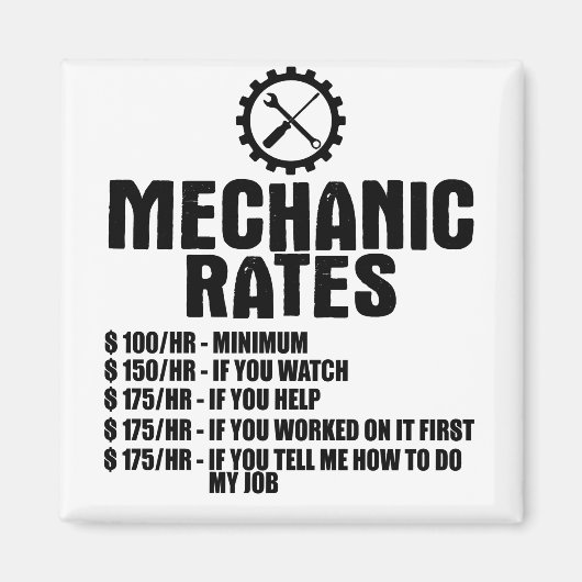 Mechanische snelheden $100/h -Minimum $100/h -Mini Magneet (Voorkant)