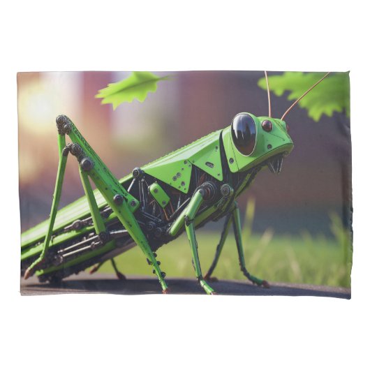 mechanische sprinkhaan kussensloop (Voorkant)