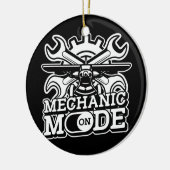 Mechanische stand op Vliegtuig Ingenieur Vliegtuig Keramisch Ornament (Links)