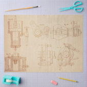 Mechanische Steampunk Design Serie #2 Tissuepapier (Craft)