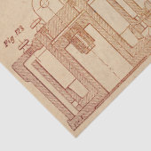 Mechanische Steampunk Design Serie #2 Tissuepapier (Detail)