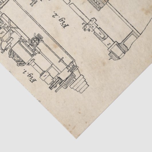 Mechanische Steampunk Design Series #1 Tissuepapier (Detail)