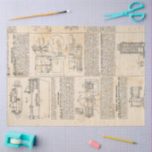 Mechanische Steampunk Ontwerpreeks #1 Tissuepapier (Craft)