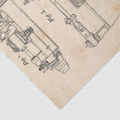 Mechanische Steampunk Ontwerpreeks #1 Tissuepapier (Detail)