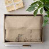 Mechanische Steampunk Ontwerpreeks #3 Tissuepapier (Geschenk)