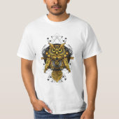 Mechanische steampunk Owl T-shirt (Voorkant)