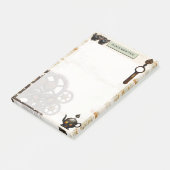 Mechanische Steampunk, roestige tandwielen Victori Post-it® Notes (Schuin)