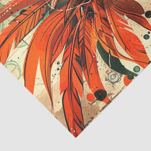 Mechanische Steampunk Rooster Decoupage Tissuepapier (Detail)