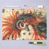 Mechanische Steampunk Rooster Decoupage Tissuepapier (Craft)