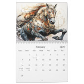 Mechanische Steampunk Stijl Kalender (Feb 2027)