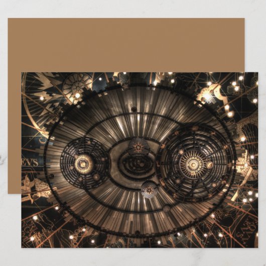 Mechanische Steampunk Zodiac Constellations (Voorkant / Achterkant)