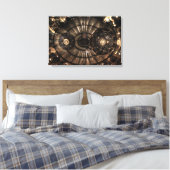 Mechanische Steampunk Zodiac Constellations Canvas Afdruk (Insitu (Slaapkamer))