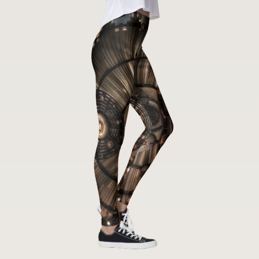 Mechanische Steampunk Zodiac Constellations Leggings (Rechts)