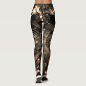 Mechanische Steampunk Zodiac Constellations Leggings (Achterkant)