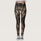 Mechanische Steampunk Zodiac Constellations Leggings (Voorkant)