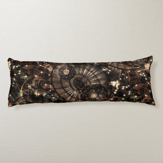 Mechanische Steampunk Zodiac Constellations Lichaamskussen (Achterkant)