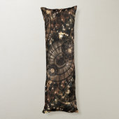 Mechanische Steampunk Zodiac Constellations Lichaamskussen (Achterkant (Verticaal))
