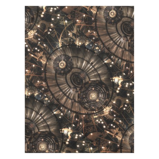 Mechanische Steampunk Zodiac Constellations Tafelkleed (Voorkant)