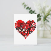 MECHANISCHE STEAMPUNKHART BRIEFKAART (Staand voorkant)