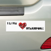 MECHANISCHE STEAMPUNKHART BUMPERSTICKER (Op auto)