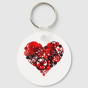 MECHANISCHE STEAMPUNKHART SLEUTELHANGER