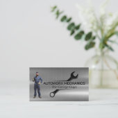 mechanische steeksleutel | Automatische services | Visitekaartje (Staand voorkant)