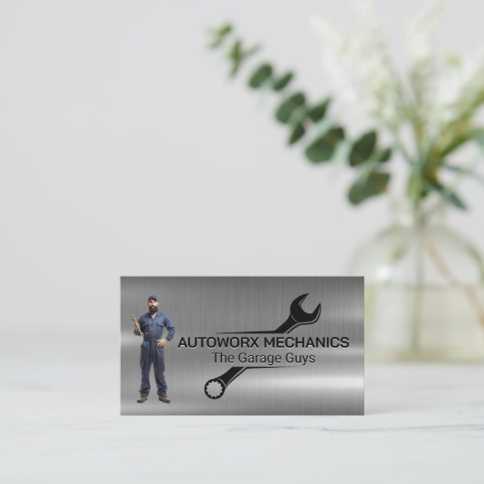 mechanische steeksleutel | Automatische services | Visitekaartje (Staand voorkant)