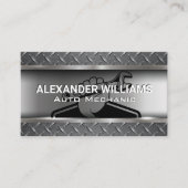 mechanische steeksleutel | metaalstaal visitekaartje (Voorkant)