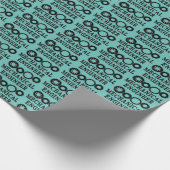 Mechanische tandwielen cadeaupapier (Hoek)