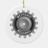 Mechanische tandwielen keramisch ornament (Achterkant)