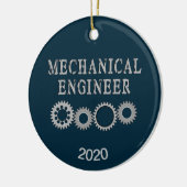 Mechanische tandwielen keramisch ornament (Links)