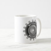 Mechanische tandwielen koffiemok (Voorkant rechts)