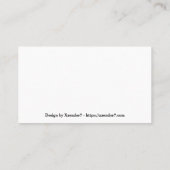 Mechanische tandwielen visitekaartje (Achterkant)