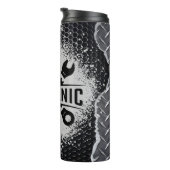 Mechanische tandwielmoersleutels Splatter Achtergr Thermosbeker (Geroteerd rechts)