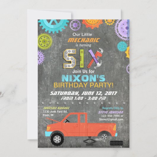 Mechanische tandwieloverbrengingen voor auto's kaart (Voorkant)