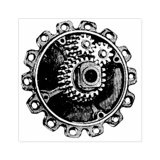 mechanische tandwielroerstang rubberstempel (Afrduk)