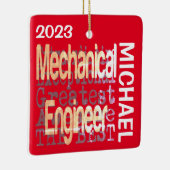 Mechanische technicus Extraordinaire CUSTOM Keramisch Ornament (Rechts)