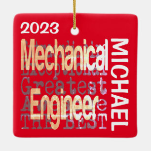 Mechanische technicus Extraordinaire CUSTOM Keramisch Ornament