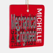 Mechanische technicus Extraordinaire CUSTOM Keramisch Ornament (Rechts)