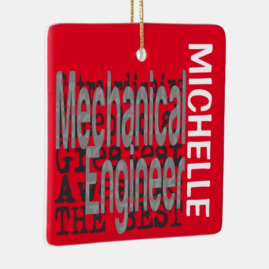 Mechanische technicus Extraordinaire CUSTOM Keramisch Ornament (Rechts)