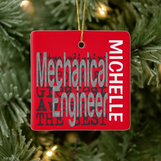 Mechanische technicus Extraordinaire CUSTOM Keramisch Ornament (Boom)