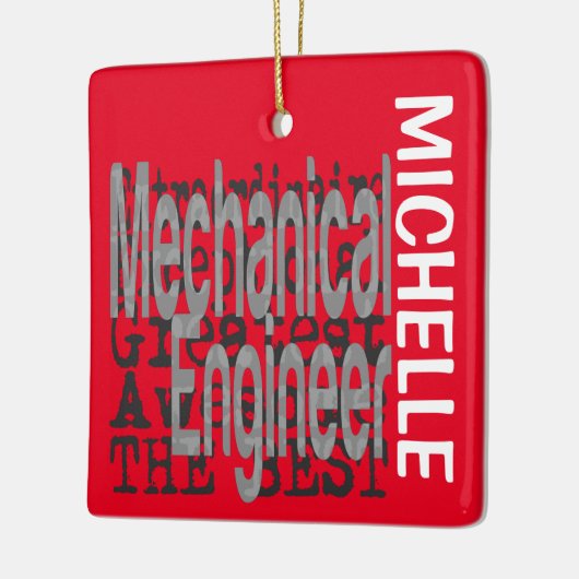 Mechanische technicus Extraordinaire CUSTOM Keramisch Ornament (Links)