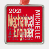 Mechanische technicus Extraordinaire CUSTOM Metalen Ornament (Voorkant)