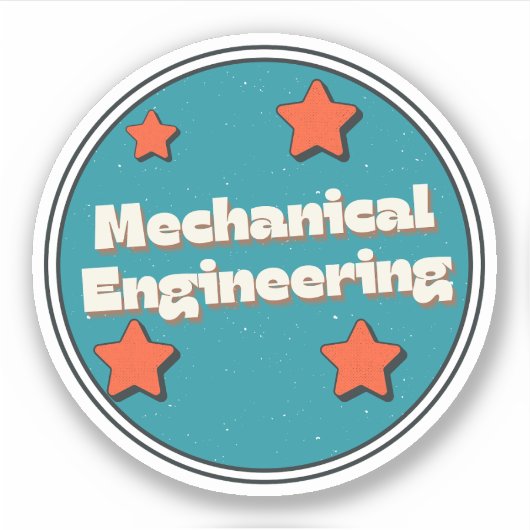 Mechanische techniek sticker (Voorkant)