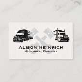 Mechanische technologie | Zuigers | Semi Trucks Visitekaartje (Voorkant)
