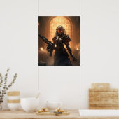 Mechanische Tempelier Saga Poster (Keuken)