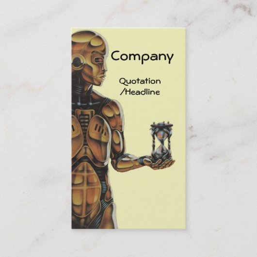 Mechanische tijd visitekaartje (Voorkant)